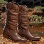 Bota Texana Feminina Floter Café