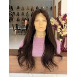 Peruca front lace de cabelo natural com 3.0