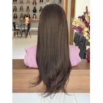 Peruca front lace de cabelo natural com 3.0