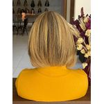 Peruca front lace de cabelo natural