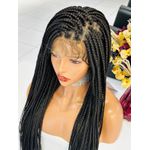 Full Lace trança na cor preta 