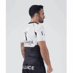 RASHGUARD MANGA CURTA BLACK/WHITE BELT