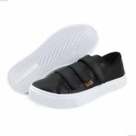 Tênis Feminino Celeste Velcro Preto