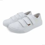 Tênis Feminino Celeste Velcro Branco