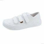 Tênis Feminino Celeste Velcro Branco