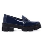 Mocassim Karla Feminino Verniz Azul Marinho