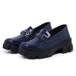 Mocassim Karla Feminino Verniz Azul Marinho