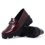 Mocassim Karla Feminino Verniz Marrom