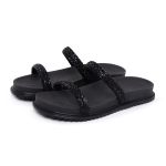 Sandália Feminina Papete Mist Black