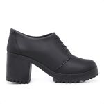 Sapato Feminino Gisele Salto Alto Grosso Preto