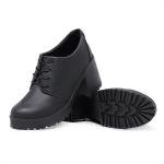 Sapato Feminino Gisele Salto Alto Grosso Preto