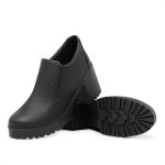 Sapato Feminino Vintage Salto Alto Grosso Preto