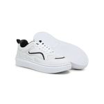 Tênis Anna Feminino Branco e Preto