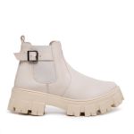 Bota Feminina Tratorada Fivela Zaya Branca