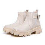 Bota Feminina Tratorada Fivela Zaya Branca