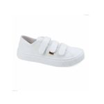 Tênis Feminino Celeste Velcro Branco