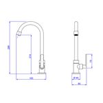 Torneira de Mesa para Cozinha Flex Plus 1167.C21 Deca