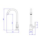 Torneira de Mesa para Cozinha Flex Plus 1167.C21 Deca