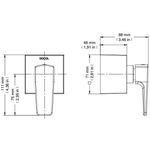  Acabamento para Registro Base Deca e Similares 1.1/2' e 1.1/4' Lift