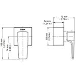 Acabamento Registro Base Deca e Similares 1/2' 3/4' 1' Lift