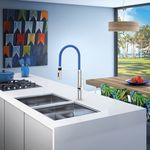 Misturador Monocomando Mesa Cozinha Docol Doc Chrome / Azul|