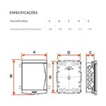 Quadro Distribuição Embutir Com Barramento 6/8 Disjuntores