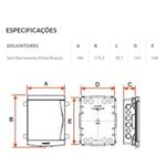 Quadro Distribuição Embutir Sem Barramento 3/4 Disjuntores