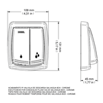 Acabamento para Válvula Descarga Docol Salvágua Box Chrome