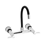 Misturador Cozinha Parede Bica Articulável Preto 1258 Clean C62 Esteves