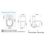 Caixa Acoplada Branca para Vaso Sanitário - ICASA Etna