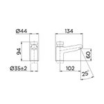 Torneira Automática para Lavatório de Mesa Pressmatic Alfa