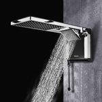 Ducha Acqua Duo Ultra Preto e Cromado 127v 5500w Lorenzetti