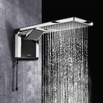 Ducha Acqua Duo Ultra Preto e Cromado 220v 7800w