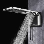 Ducha Acqua Duo Ultra Preto e Cromado 220v 7800w