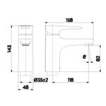 Misturador Monocomando Mesa Bica Baixa Lavatório Docol Lift Ônix