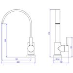 Misturador Monocomando de Mesa para Cozinha com Bica Móvel Deca Polo 2270.C33