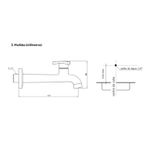 Torneira para Cozinha de Parede Reta c/ Arejador Nova Gyro Fabrimar