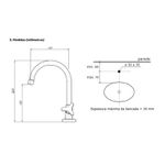 Torneira de Mesa p/ Lavatório Nova Gyro Fabrimar