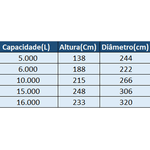 Tanque d'água 15.000 litros - Acqualimp