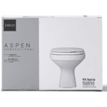 Kit Completo Bacia Convencional Aspen Branca KP.75.17 Deca 