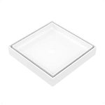 Ralo Oculto Quadrado 10x10 Branco - Astra