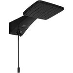 Ducha Eletrônica Quadratta Max Black 7700w 220v - Hydra