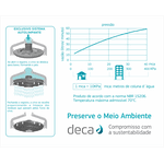 Chuveiro Acqua Plus com tubo de parede - Deca