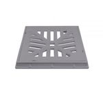 EST GRELHA DECORA C/P.GRELHA 30X30CM CINZA