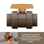 Registro Esfera vs Duas Porcas 75mm Tigre 