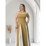 VESTIDO BICOLOR TAILA LONGO LANÇAMENTO