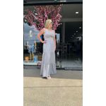 VESTIDO ISABELA LONGO DE ALÇA LANÇAMENTO - CINZA