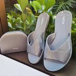 SANDÁLIA RASTEIRA MELISSA PERFECTION COM BOLSA ORIGINAL - PRATA