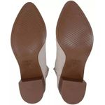 BOTA FEMININA COUNTRY TEXANA BEIRA RIO SALTO MÉDIO CONFORTÁVEL - OFF/WHITE
