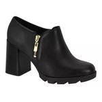 BOTA FEMININA BEIRA RIO CANO CURTO ANKLE BOOT TRATORADA LANÇAMENTO - PRETA